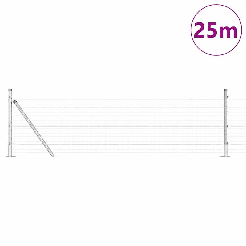Solid Fence with post Silvery 0.6 x 25m steel,  Durable Barrier, Heavyduty Build, Decorative Barrier, Steel Gate, Homeowners