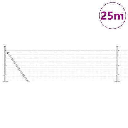 Solid Fence with post Silvery 0.6 x 25m steel,  Durable Barrier, Heavyduty Build, Decorative Barrier, Steel Gate, Homeowners