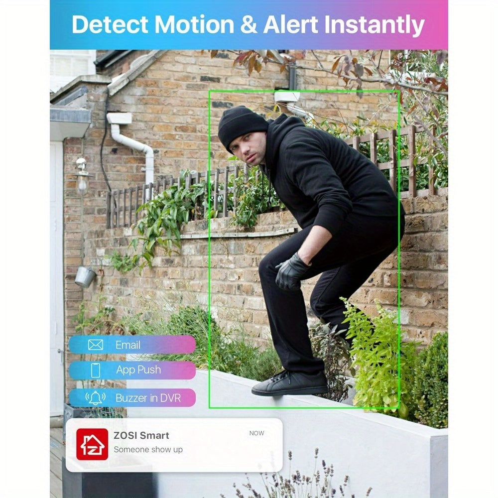 8-Kanaals Beveiligings-DVR – Security Recorder – Video-opnamesysteem – Surveillance Recorder – Toezicht DVR – 2TB HDD Opslag – Bewegingsdetectie Met Pushmeldingen