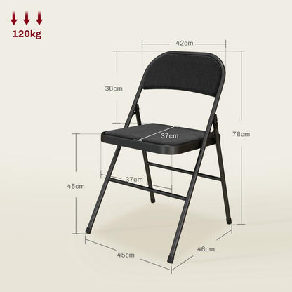 Vouwstoelen – Klapstoelen – Bureaustoelen – Vergaderstoelen – Wachtkamerstoelen – Ergonomisch Ontwerp – Geheugenfoam Zit- en Rugkussen – Sterk Stalen Frame – Compact Opvouwbaar