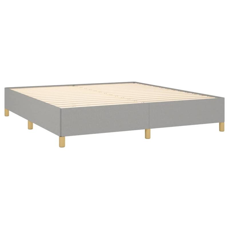 Modern Light Gray Bed Frame 160x200cm - Removable Fabric, Wooden Slats, No Power Needed, All-Season Comfort, Easy Assembly, Contemporary Style for Small Spaces, Bedroom Furniture, Minimalist Bedroom, Durable Bed Frame