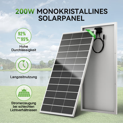 200W Zonnepaneel – Solar Paneel – Monokristallijn Paneel – Zonnecel – Caravan Zonnepaneel – Hoge Efficiëntie – Weerbestendig & Duurzaam