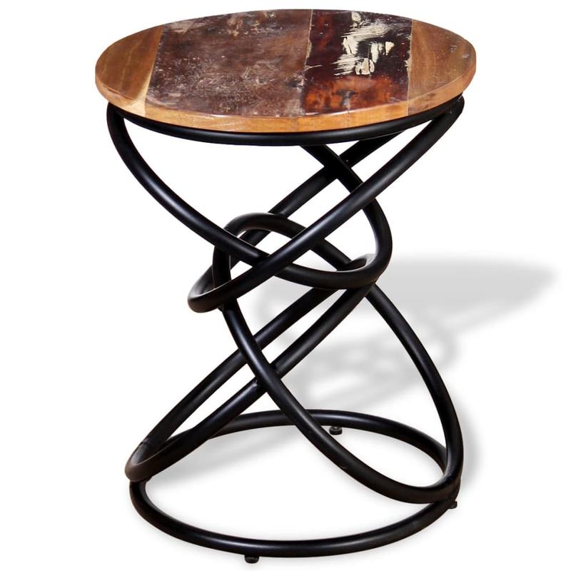 Side table old wood massive Practical and sturdy