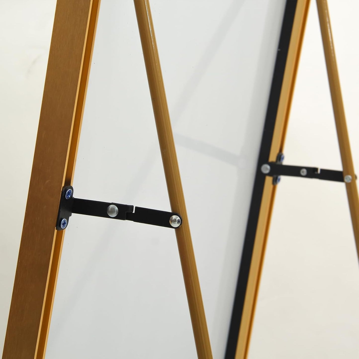 Volspiegel – Vloerspiegel – Wandspiegel – Lengtemeter Spiegel – Rechthoekige Spiegel – Aluminium Frame – 180x80 cm Gouden Afwerking
