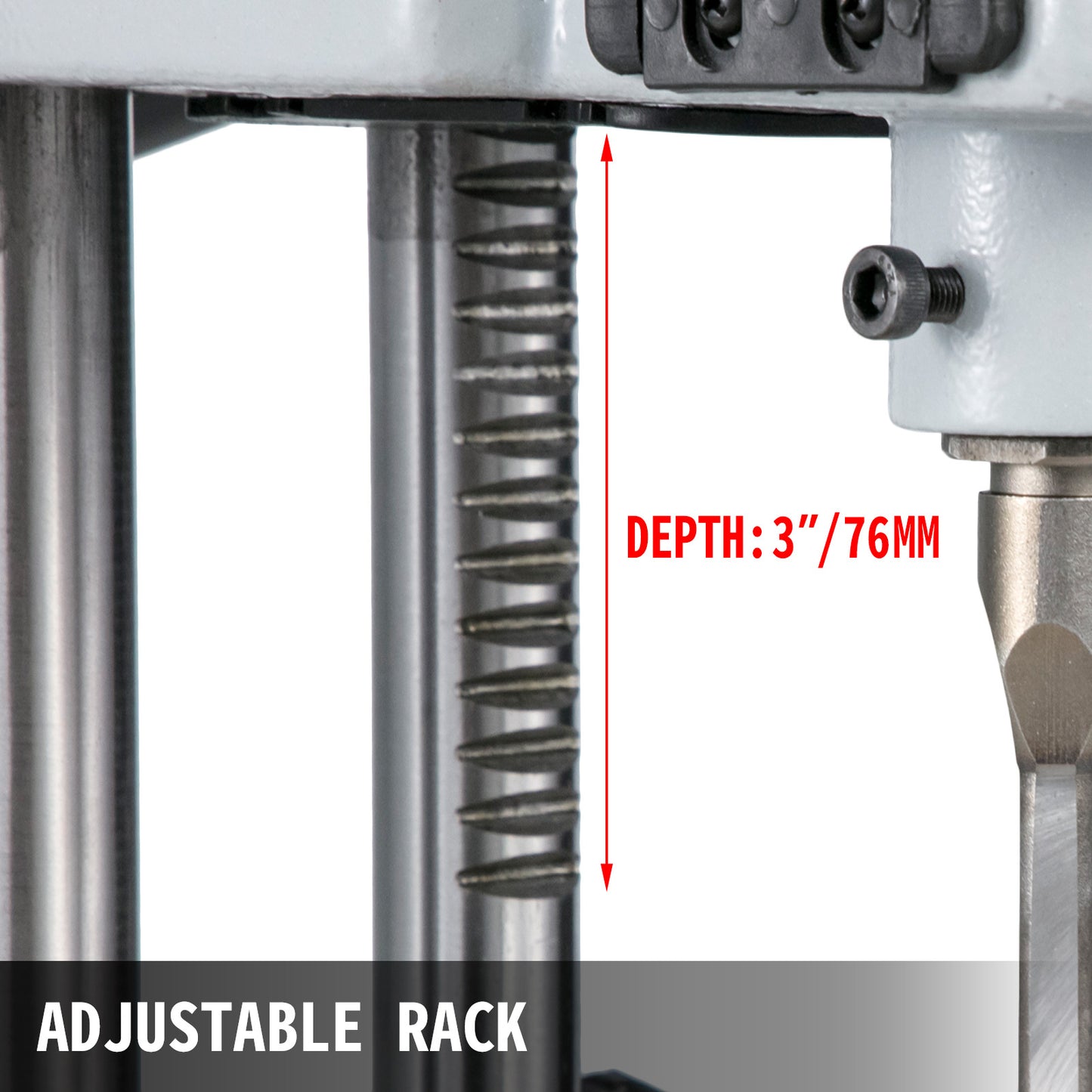 Geleidschaar – Mortise Machine – Vierkantbeitel Machine – Houtbewerking Gereedschap – Vervaardiging Schaar – 370W Krachtige Motor – Veiligheidsschakelaar & Lange Hendel Ergonomisch