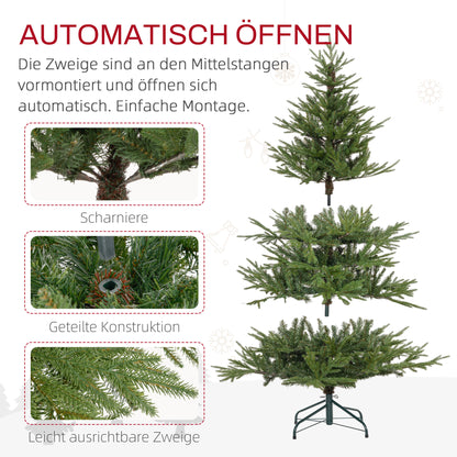 Kunstkerstboom – Kunstboom – Nepboom – Kerstversiering – Kerstboom 150 cm – Realistische Uitstraling – Brandwerend Kunststof