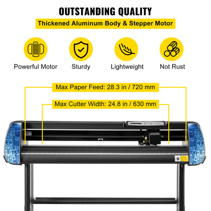 Vinylsnijder – Vinyl Plotter – Snijplotter – Sticker Snijder – Snijmachine – 28 Inch Snijbreedte – Instelbare Snijdruk & Snijsnelheid