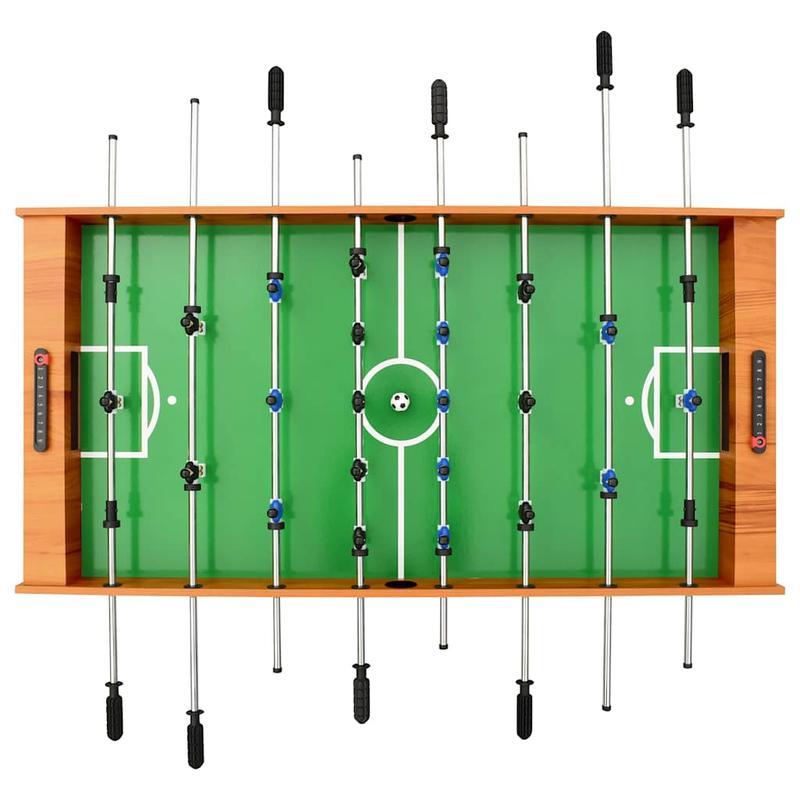 Tafelvoetbal – Voetbaltafel – Fussbaltafel – Tafelspel – Spelontwerp – Lichtbruin Composite Materiaal – Opvouwbaar en Compact 121x61x80 cm
