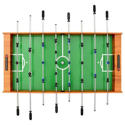 Tafelvoetbal – Voetbaltafel – Fussbaltafel – Tafelspel – Spelontwerp – Lichtbruin Composite Materiaal – Opvouwbaar en Compact 121x61x80 cm