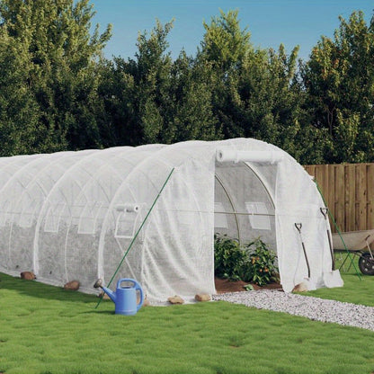 Tuinkas – Kweekkas – Groentekas – Plantenkas – Kas Voor Moestuin – Wit – 18 m² – Weerbestendig Stalen Frame