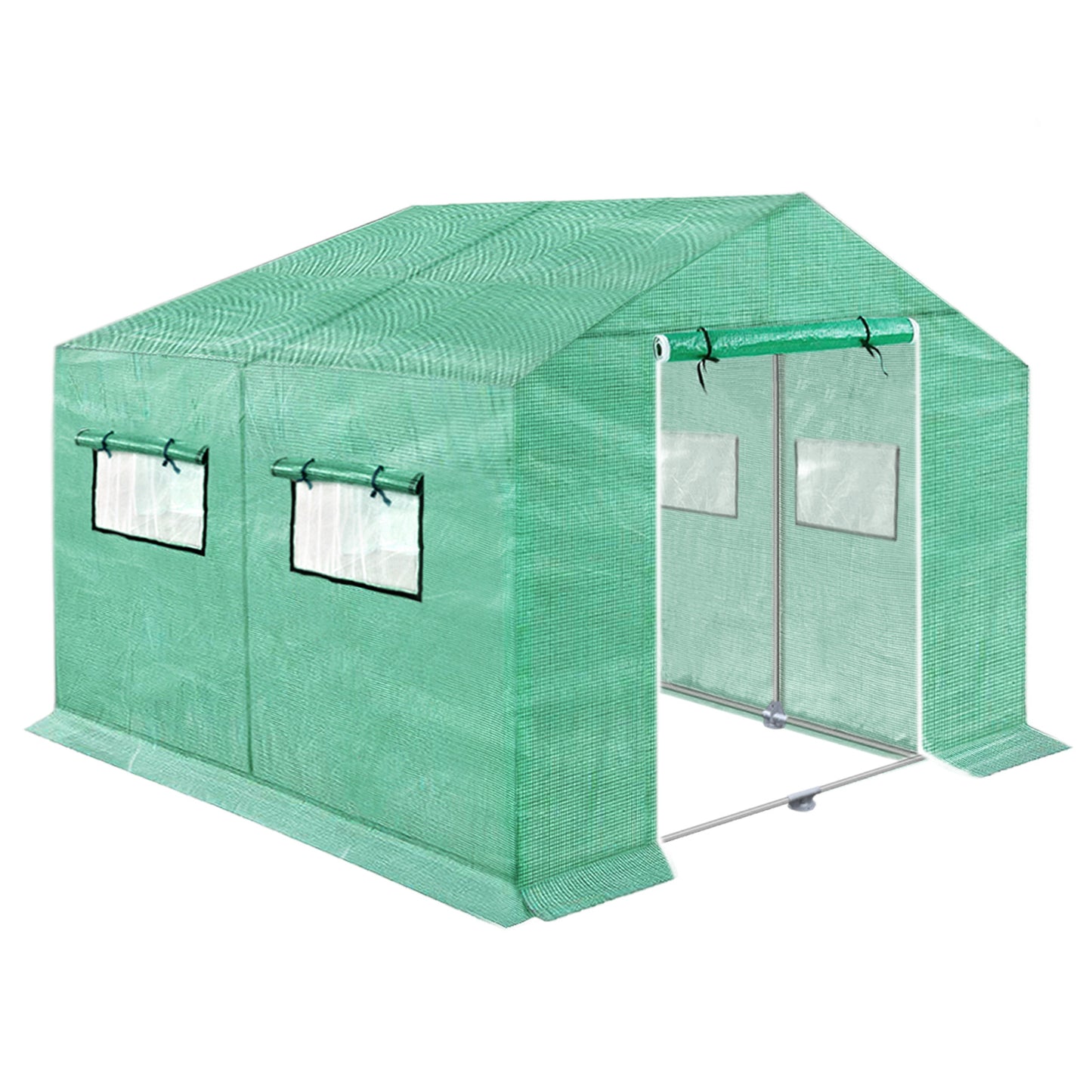 Kasfolie – Tuinkas – Broeikas – Kweekkas – Tomatenkas – 4,5x2x2 m – Stevig Plastic – Inclusief Ramen en Deur