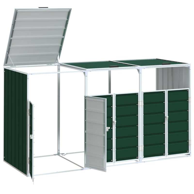 Afvalcontainer – Vuilnisbak – Buitenafvalbak – Kliko – Prullenbak – Heavy Duty Stalen Container – Grote Inhoud 3 Ton – Weerbestendig & Stevig
