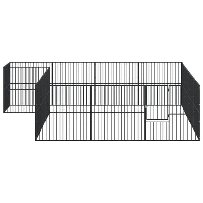Hondenren – Hondenhok – Dierenren – Puppyren – Konijnenren – 303x300x100 cm – Gegalvaniseerd Staal – Ruime Toegang Zonder Dak