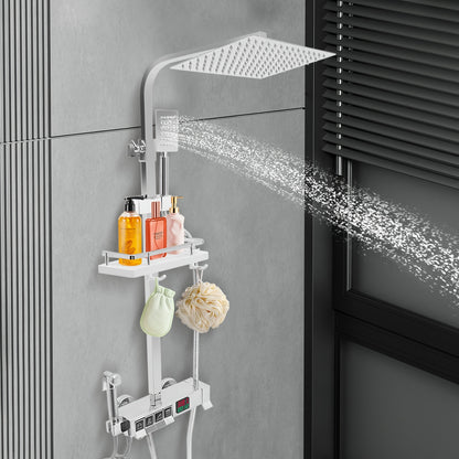 Doucheset – Regendouche – Thermostaatkraan – Handdouche – Badkraan – Thermostatische Temperatuurregeling – Roestvrij Staal