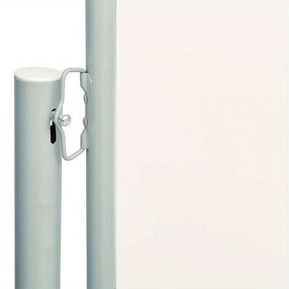 Uitbreidbare Zijluifel – Kampeerluifel – Caravanluifel – Luifel – Outdoor Zonnescherm – Crème Kleur – 200x600 cm – Weerbestendig Kunststof