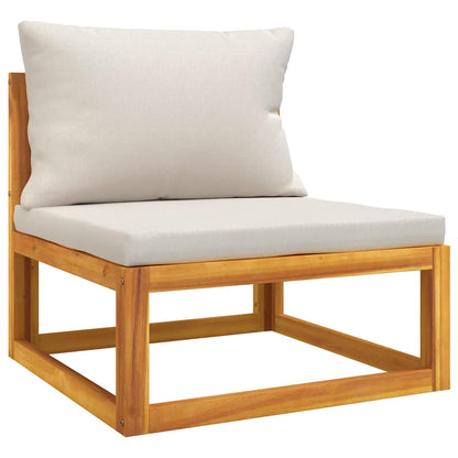 3-Delige Acacia Loungeset – Tuinmeubilair – Buitenbank – Loungeset Balkon – Massief Acaciahout – Dikke Kussens
