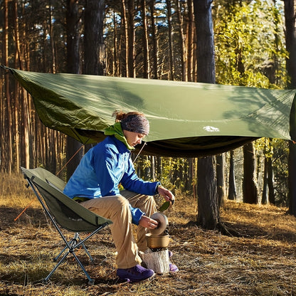Hangmat – Campinghangmat – Tenthangmat – Reis Hangmat – Outdoor Hangmat – Lichtgewicht & Compact – Ingebouwd Muskietennet en Waterafstotende Buitensluier