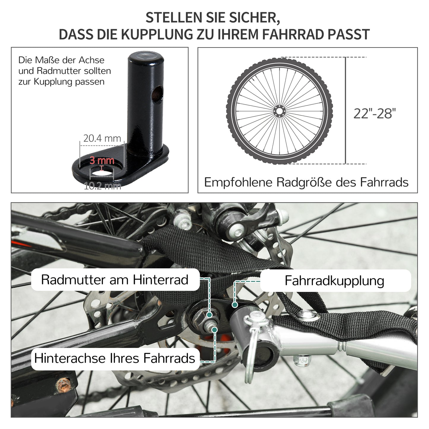 Fietskar – Fietsaanhanger – Transportkar – Bagagekar – Vouwbare Aanhangwagen – Stevig IJzeren Frame – 140x88x60 cm Laadruimte – Max 40 kg Draaglast