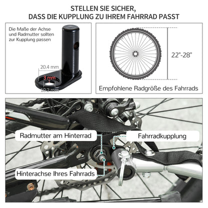 Fietskar – Fietsaanhanger – Transportkar – Bagagekar – Vouwbare Aanhangwagen – Stevig IJzeren Frame – 140x88x60 cm Laadruimte – Max 40 kg Draaglast