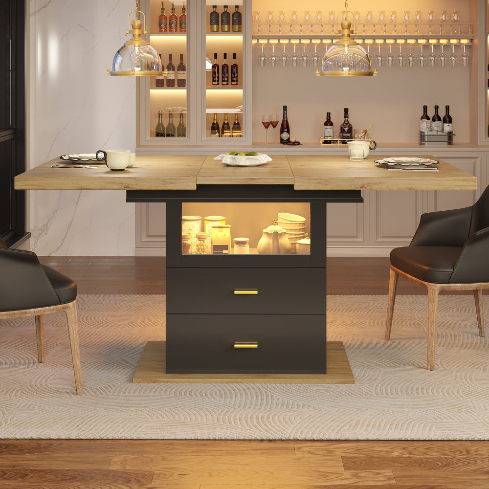 Uitklapbare Tafel – Uitschuifbare Eettafel – Klaptafel – Vouwtafel – Tuintafel – Compact Design – Verlengbaar tot 140 cm – Geschikt voor 6 Personen