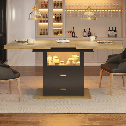 Uitklapbare Tafel – Uitschuifbare Eettafel – Klaptafel – Vouwtafel – Tuintafel – Compact Design – Verlengbaar tot 140 cm – Geschikt voor 6 Personen