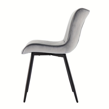 Eetkamerstoelen – Stoelen – Dining Stoelen – Zetels – Design Stoelen – Set van 2 Lichtgrijze Eetkamerstoelen – Ergonomisch Ontwerp – Memory Foam Zitting