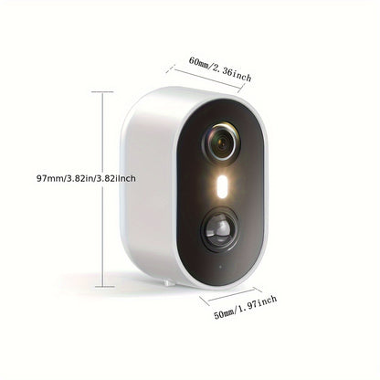 Draadloze Beveiligingscamera – Bewakingscamera – Wifi Camera – Batterij Camera – Buiten Camera – 2K Resolutie – 2 Maanden Batterijduur