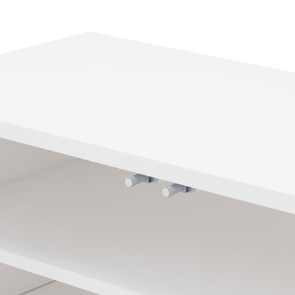 TV-Meubel – Lowboard – TV-Kast – Mediameubel – Opbergmeubel – Mat Wit – 4 Deuren – Kabelmanagement – 180x40x52 cm