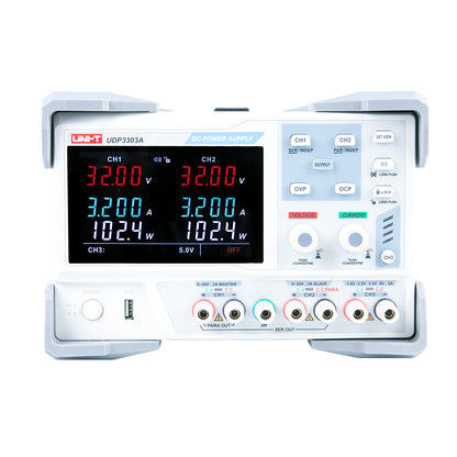 Laboratory Voeding – Laboratorium Stroomvoorziening – DC Voeding – Precisie Voeding – Technische Voeding – Drie Uitgangen – Instelbaar 0-30V 3A – USB Monitoring