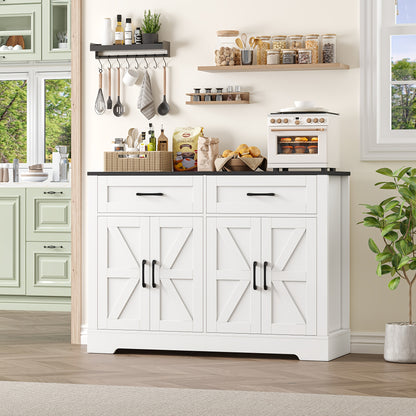 Dressoir – Sideboard – Buffetkast – Opbergkast – Ladekast – Modern Design – 120x40x87 cm – Hout & Spaanplaat