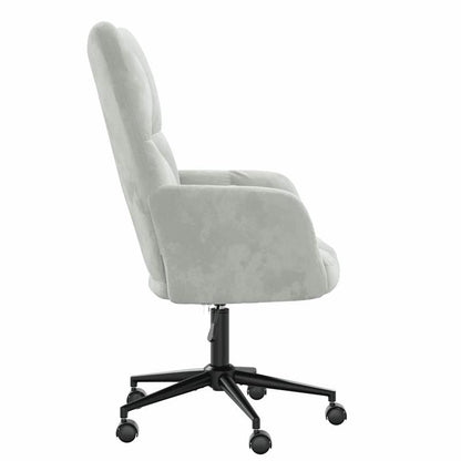 Lounge Fauteuil – Relaxstoel – Zetel – Leunstoel – Lounge Stoel – Lichtgrijs Fluweel – Stevig Metalen Frame – Comfortabele Armleuningen