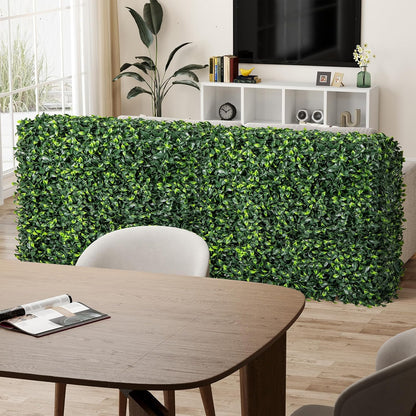 Artificial Plant Wall, Artificial Plants Standing on The Floor, Artificial Plants As Room Divider & Decoration, with Realistic PE Leaves, 92X38X86Cm