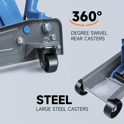 Autokrik – Garagekrik – Hydraulische Krik – Trolleykrik – Laagprofiel Krik – Max. 3 Ton Draagvermogen – Verstelbare Hefhoogte 135-460 mm