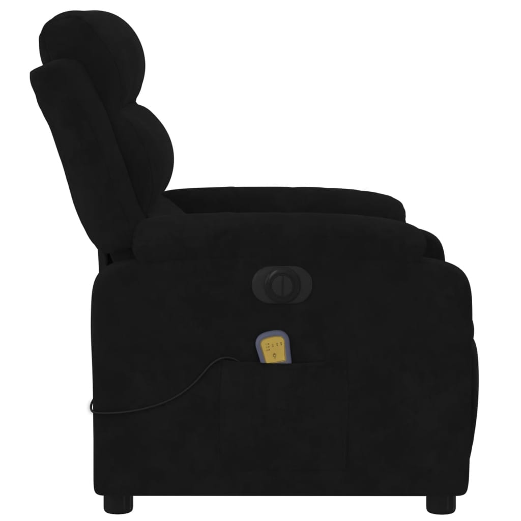 Relaxfauteuil – Relaxstoel – Loungestoel – Fauteuil – Zitzak – Handmatig Verstelbaar Zwart – Zacht Polyester – Kantelbaar Tot 135 Graden