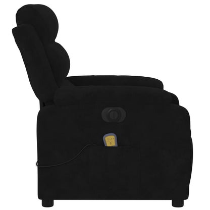 Relaxfauteuil – Relaxstoel – Loungestoel – Fauteuil – Zitzak – Handmatig Verstelbaar Zwart – Zacht Polyester – Kantelbaar Tot 135 Graden