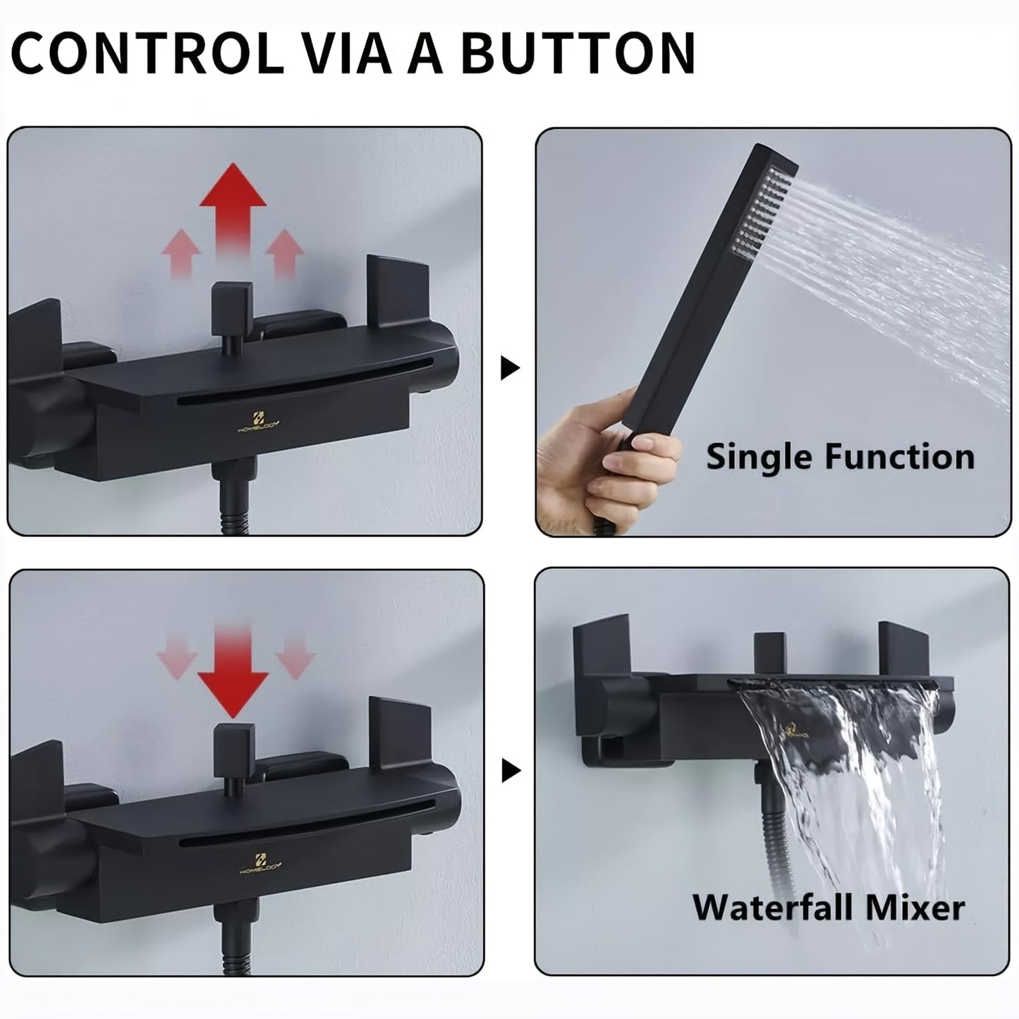 Bidetspuit – Toilet Handdouche – WC Spuit – Handbediende Bidet – Toiletreiniger – Messing Materiaal – Elektriciteitvrij – Zwart Design