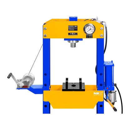 Perspress – Werkplaatspers – Hydraulische Pers – Pneumatische Pers – Stempelpers – 30 Ton Kracht – Verstelbare Werkhoogte 250-1125 mm
