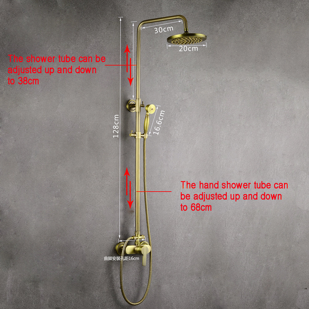 Vintage Shower Set | Wall Mounted, Metal, Contemporary Style by NaMaSyo