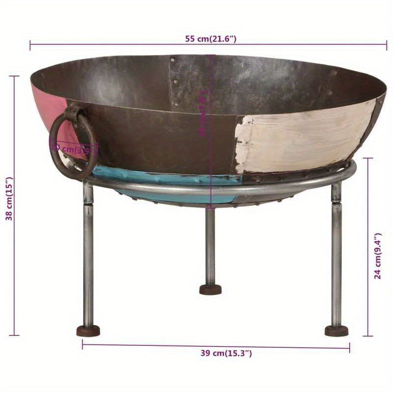 Vuurschaal – Vuurkorf – Tuinhaard – Buitenhaard – Terrashaard – Stevig Metalen Ontwerp – Afmeting 55x55x38 cm