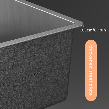 26.7×17.7-inch Black Freestanding Kitchen Sink with Honeycomb Surface, 3-Setting Pull-Down Faucet, Accessories for Glass Rack Soap Dispenser Cutting Board, Modern Minimalist Design Easy Installation Suitable for Countertop a