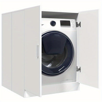 Wasmachinekast – Opbergkast – Wasmachineombouw – Wasmachine Meubel – Wasruimte Organizer – Compact En Ruimtebesparend – Hoogwaardig Waterafstotend Materiaal