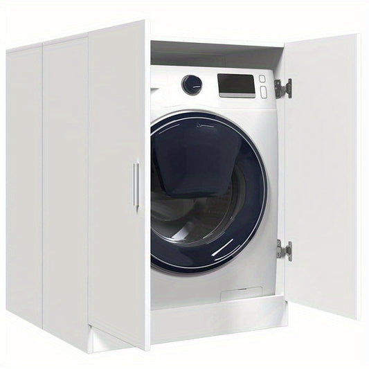 Wasmachinekast – Opbergkast – Wasmachineombouw – Wasmachine Meubel – Wasruimte Organizer – Compact En Ruimtebesparend – Hoogwaardig Waterafstotend Materiaal