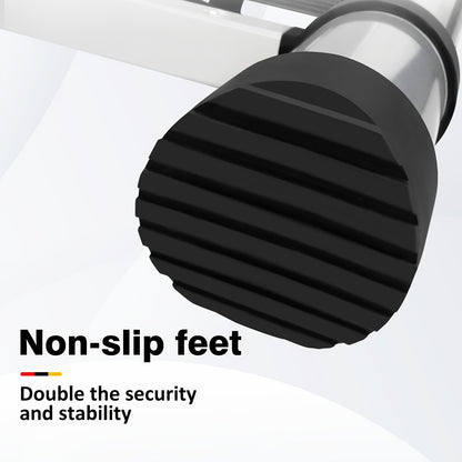 Vouwladder – Telescopische Ladder – Opvouwbare Ladder – Uitschuifbare Ladder – Steigerladder – Aluminium – Verstelbaar tot 6,2 Meter – Anti-slip Rubber Voeten
