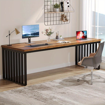 Computertafel – Bureau – Werkplek – Bureaumeubel – Thuiswerkplek – 180 cm Extra Ruim – Robuust Gepoedercoat Stalen Frame – Dik MDF Tafelblad