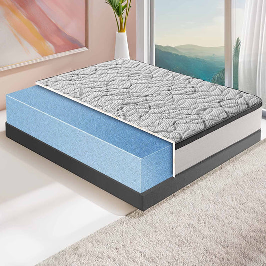 ROYAL DELUXE Mattress with MEMORY Effect - High-Density HR Foam - 100% Orthopedic Made in Italy - Cover with CARBONIO Relaxing Effect