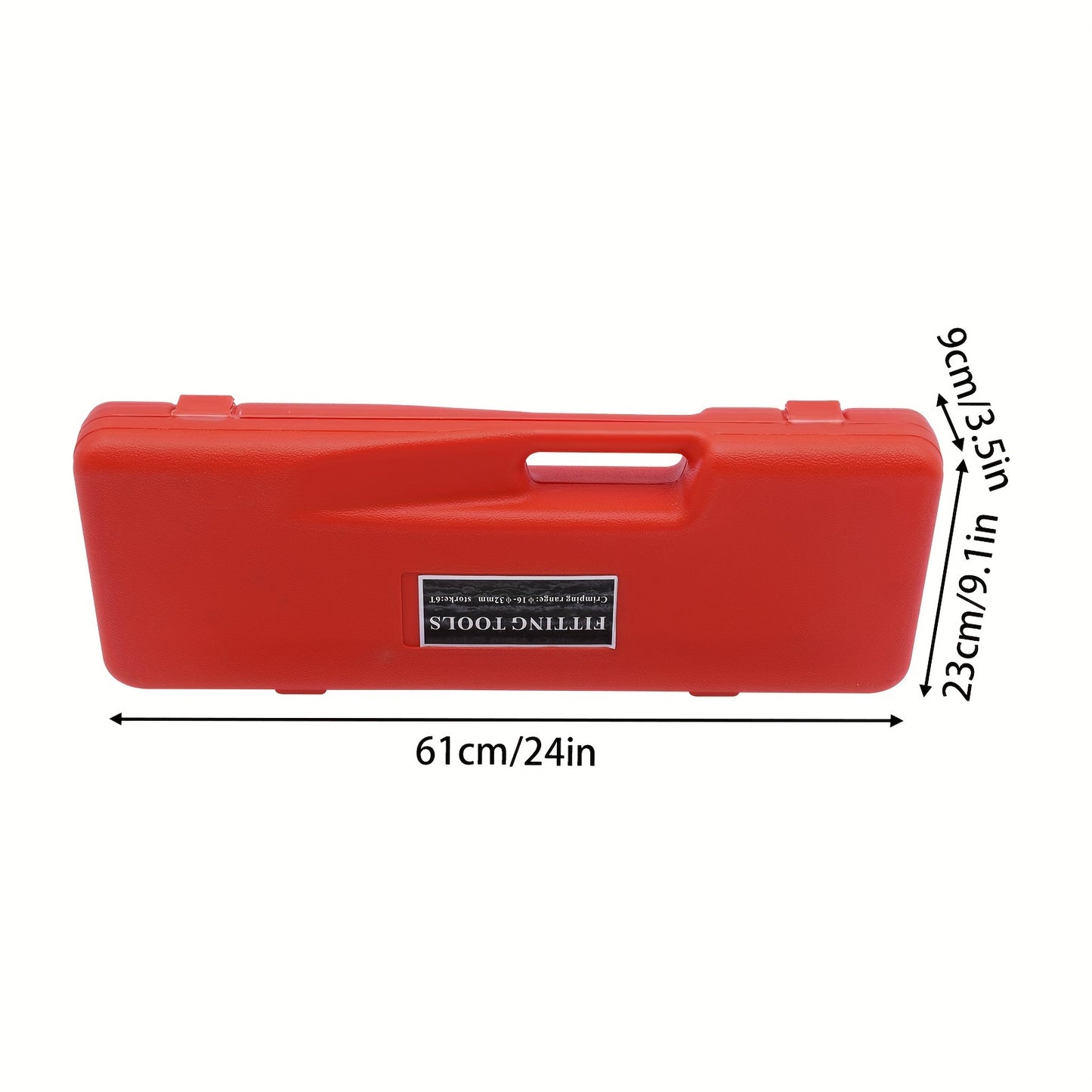 Buig- En Pers Tang – Krimptang – Pijpenpers – Slangknijper – PEX Tang – Handgereedschap – 16-32mm Kalibratie – Draagkoffer En Versterkte Hendel – Rood