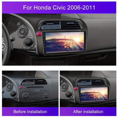 Android Autoradio – Auto Multimedia Systeem – Dubbele DIN Radio – Navigatie Systeem – Touchscreen Radio – 9 Inch 1280P IPS Scherm – Draadloze Carplay & Inclusief AHD Achteruitrijcamera