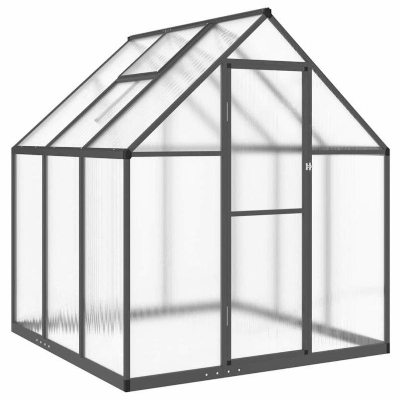 Kas – Kweekkas – Tuinkas – Foliekas – Broeikas – Aluminium Frame – 169x169x195 cm – Antraciet