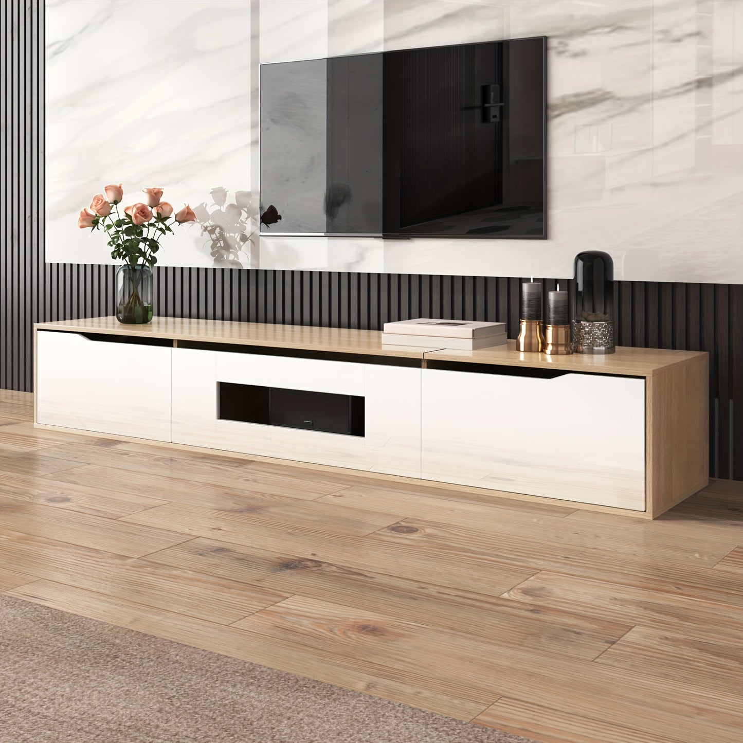 tv meubel – tv kast – tv dressoir – tv meubel hoogglans – tv meubel scandinavisch – Hoogglans MDF – Geschikt voor tv tot 55 inch