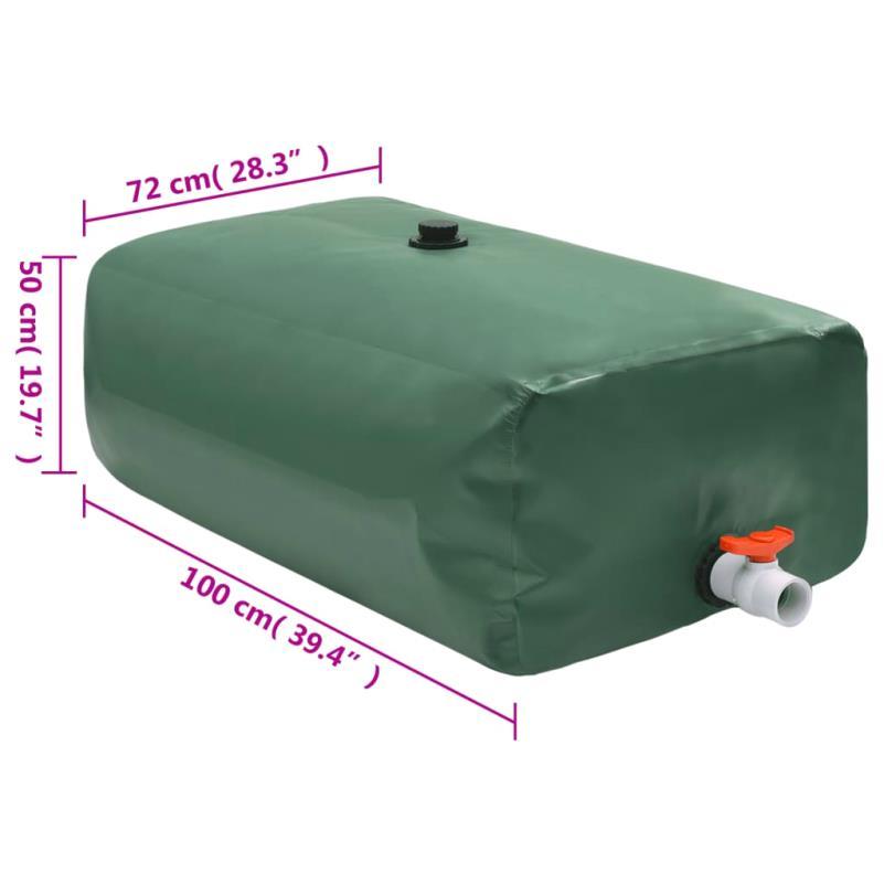Opvouwbare Watertank – Draagbare Watercontainer – Outdoor Tank – Waterzak - Tuin Watertank – 360 Liter – Weerbestendig PVC